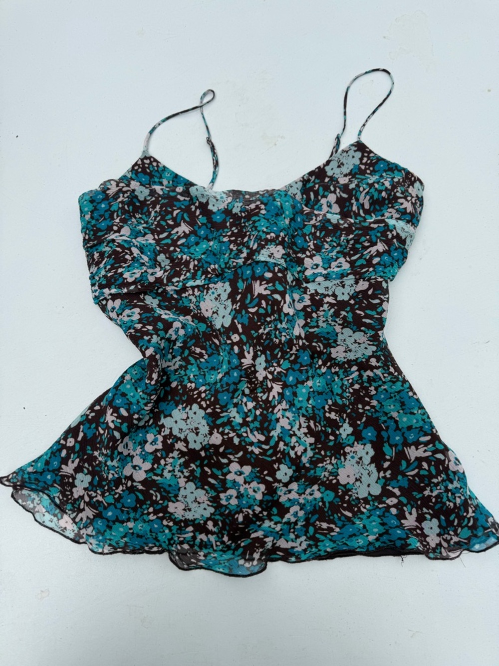 Silk Guess Floral Spaghetti-Strap Cami